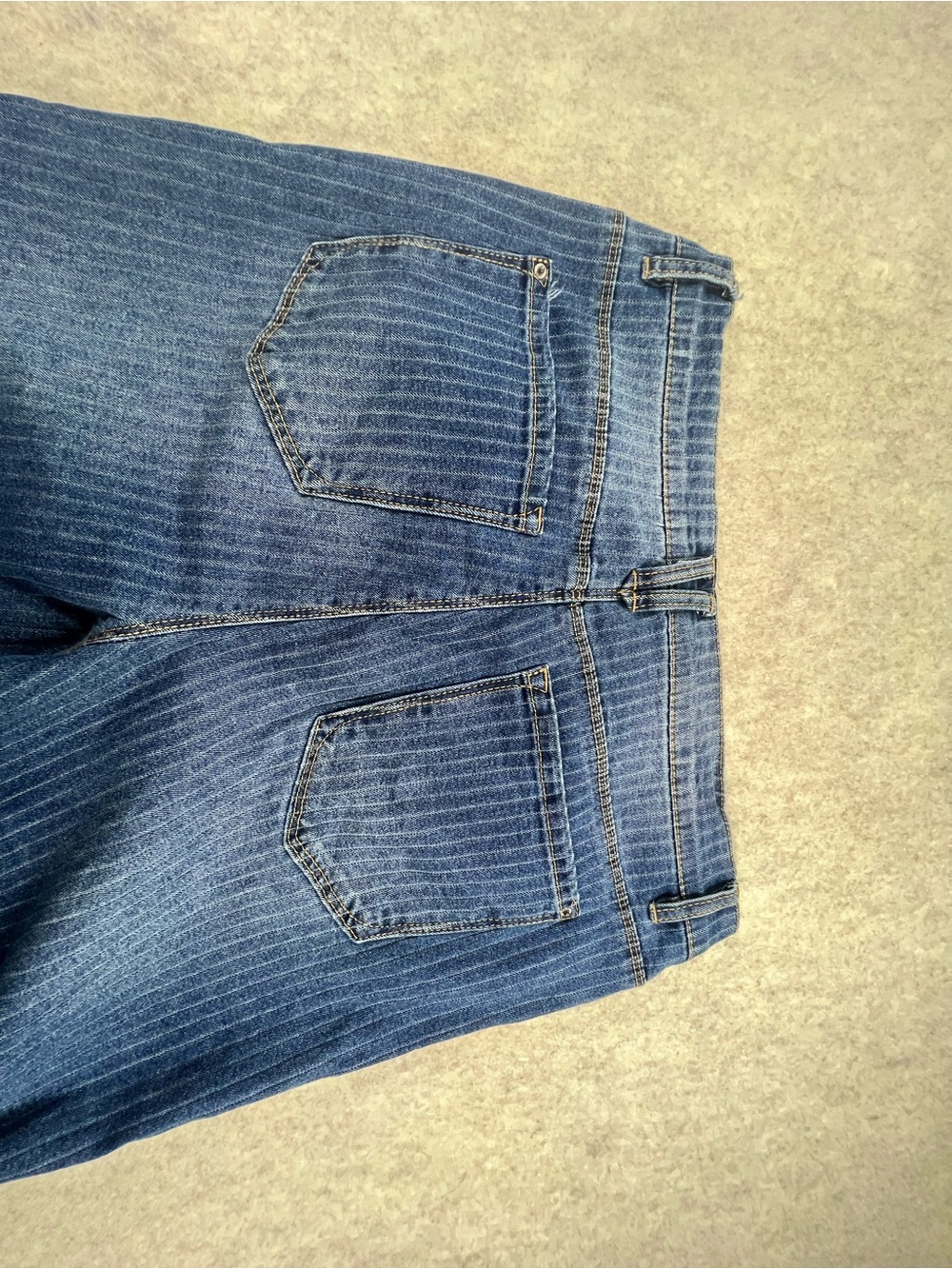👖💙Curve Appeal High Rise Essential Skinny Pinstripe Jeans Size 12/31👖💙 - Picture 11 of 12